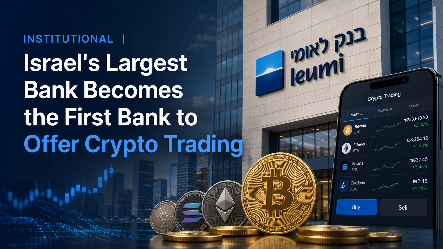 institutional-israels-largest-bank-becomes-the-first-bank-to-offer-crypto-trading